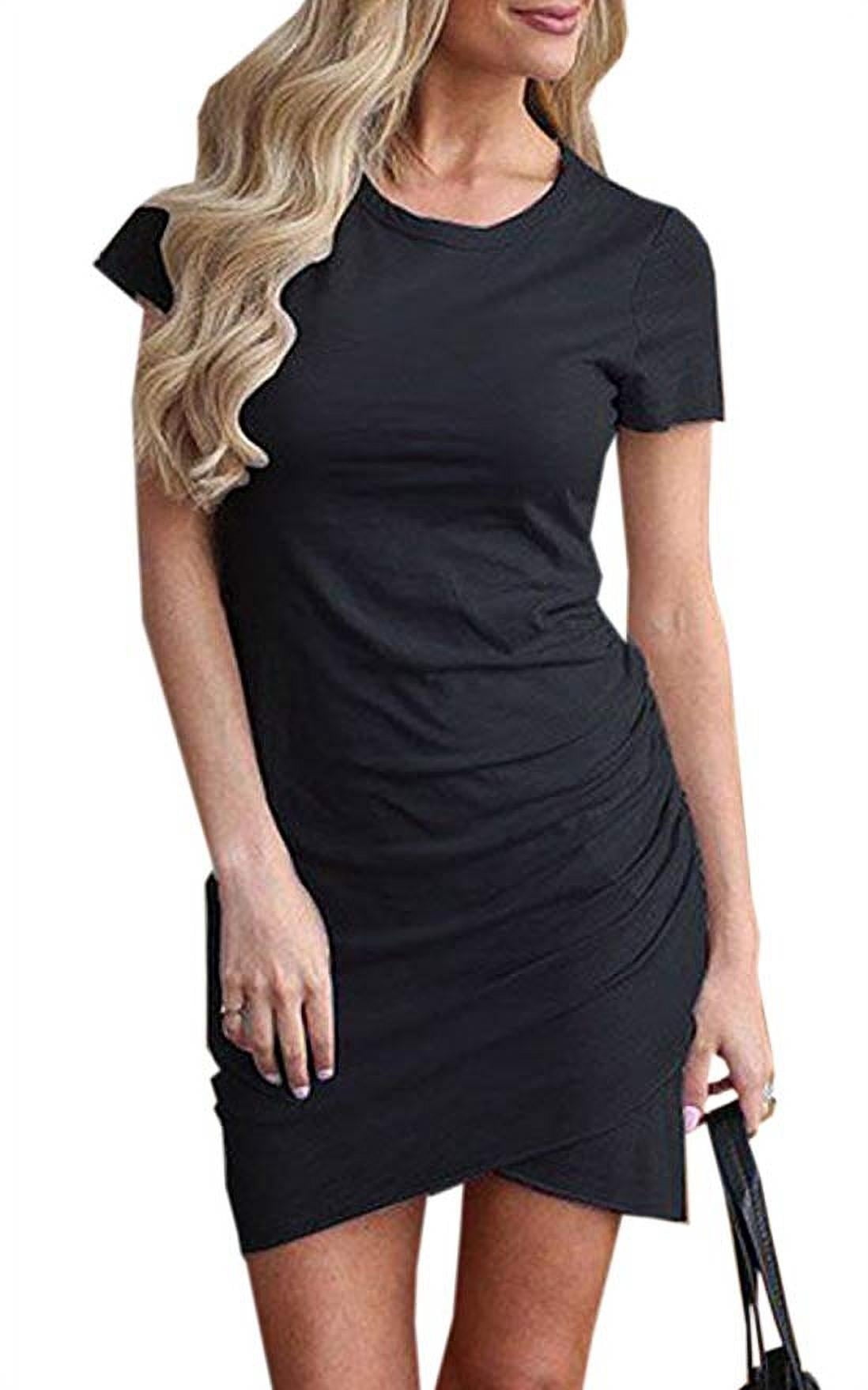 Womens Dresses Summer Casual Ruched ...